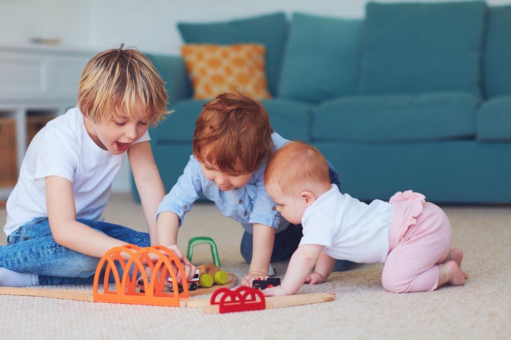 Kids playing together