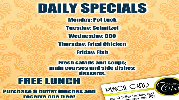 Benning Club's Lexington Room Buffet Benning Club's Lexington Room Buffet