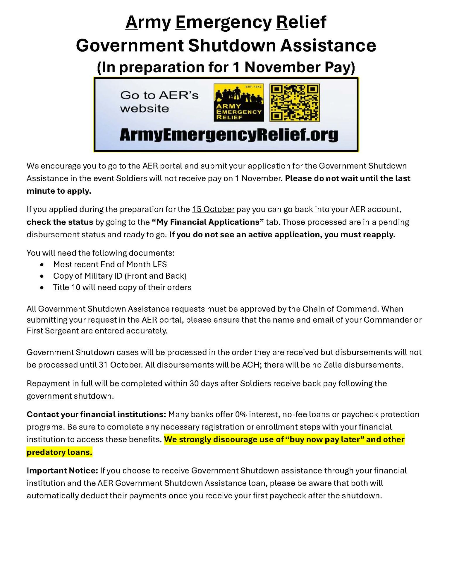 Army Emergency Relief Government Shutdown Assistance-1 November Pay.jpg